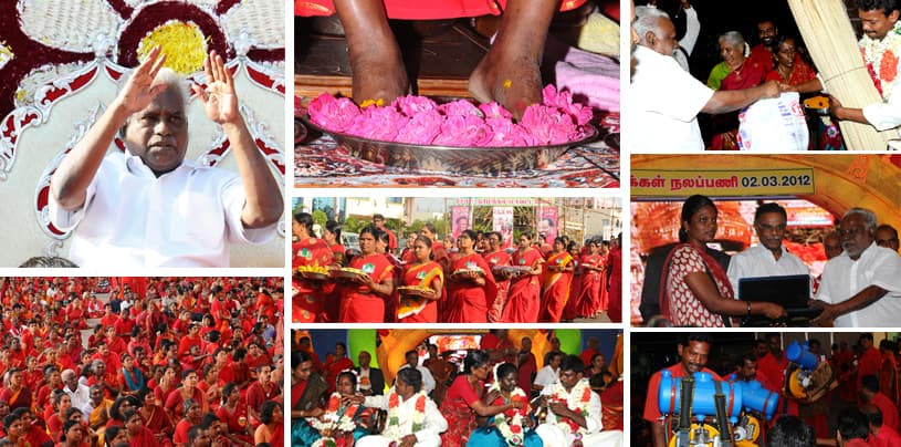 Amma's Birthday celebrations and welfare distribution